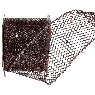 9M Sparkle Polyester Mesh Ribbon with Paillettes OCOR-WH20012-15G-1