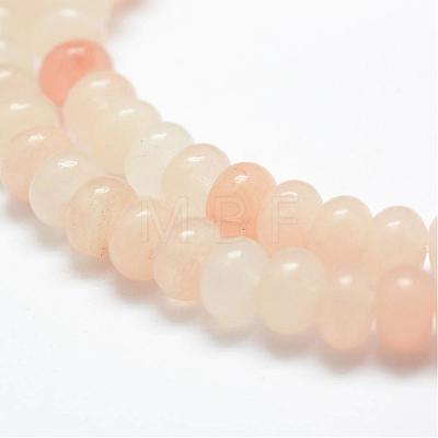 Natural Pink Aventurine Beads Strands G-G665-04-6x4mm-1
