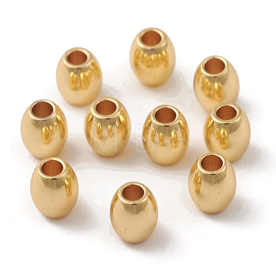 Rack Plating Brass Beads KK-G452-29G-1