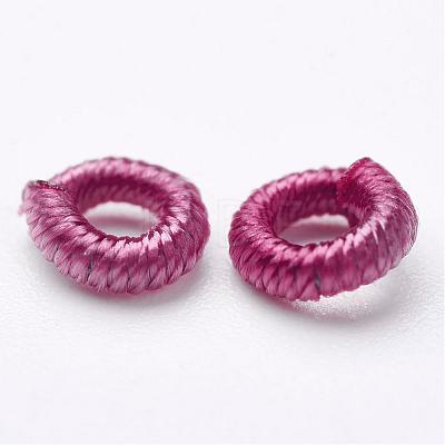 Polyester Weave Beads WOVE-N003-41-1