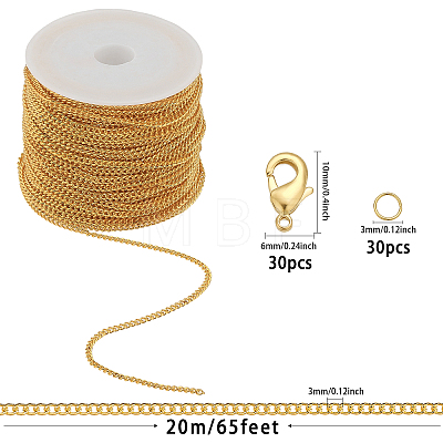CHGCRAFT DIY Chain Bracelet Necklace Making Kit DIY-CA0006-08-1