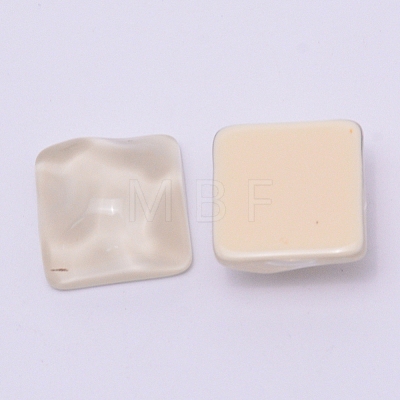 Opaque Resin Cabochons Accessories RESI-WH0011-30E-1
