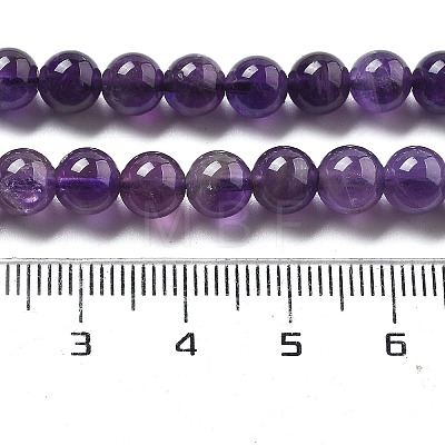 Natural Amethyst Beads Strand GSR6mmC062-2-1