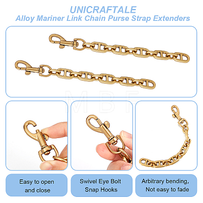 Alloy Mariner Link Chain Purse Strap Extenders DIY-WH0304-706AG-1
