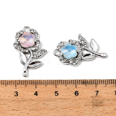 Alloy Rhinestone Pendants FIND-K032-03P-1