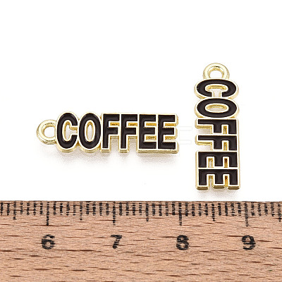 Alloy and Enamel Pendants PALLOY-T093-09A-G-1