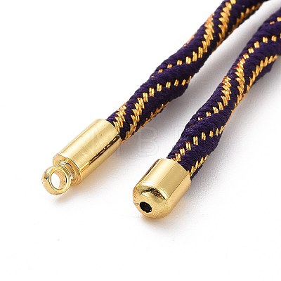 Nylon Cord Silder Bracelets MAK-C003-03G-23-1