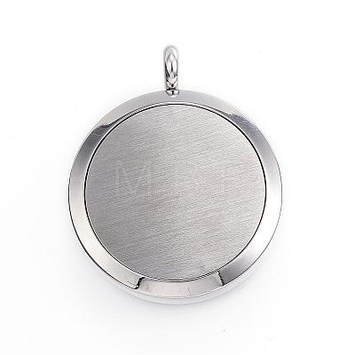 316 Surgical Stainless Steel Diffuser Locket Pendants STAS-P102-014-1