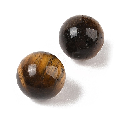 Natural Tiger Eye No Hole Sphere Beads G-K353-04C-04-1