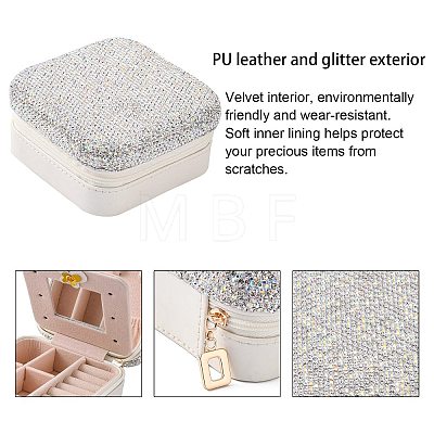 Imitation Leather Jewelry Box LBOX-G002-A01-1