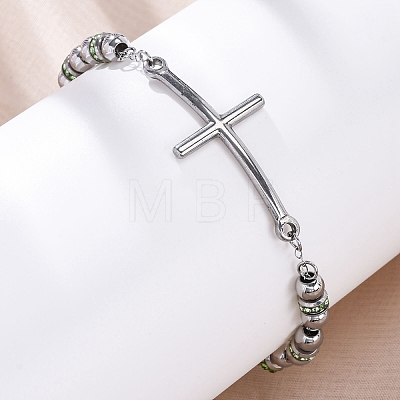 201 Stainless Steel Link Chain Bracelets BJEW-A032-01P-01-1