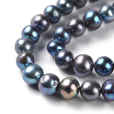 Natural Cultured Freshwater Pearl Beads Strands PEAR-E018-88-1
