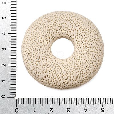 Natural Lava Rock Disc Big Pendants G-M203-07-01-1