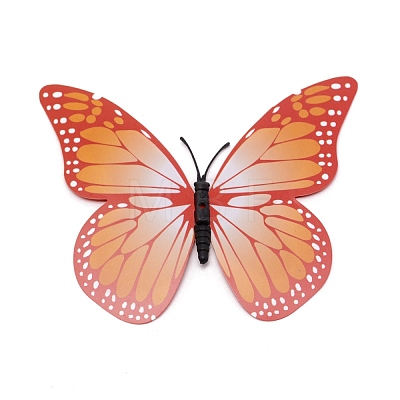 12Pcs 3D PVC Artificial Butterflies Set DIY-WH0259-58-1