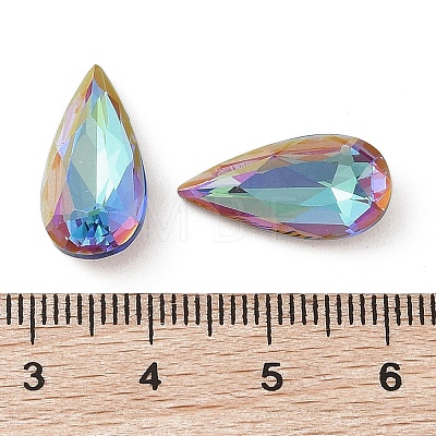 Glass Rhinestone Cabochons RGLA-L029-04B-BBLA-1