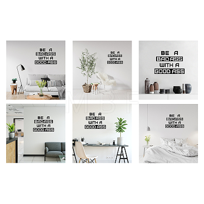 PVC Quotes Wall Sticker DIY-WH0200-088-1