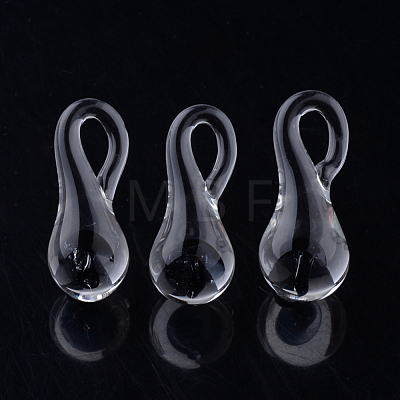 Handmade Lampwork Glass Pendants LAMP-Q028-12C-1