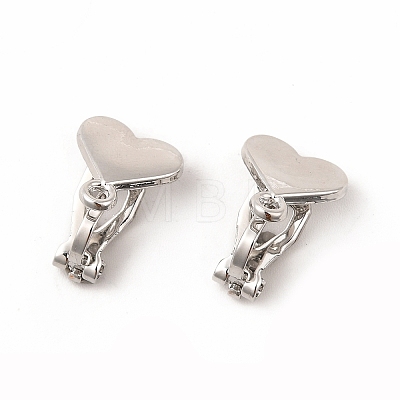 Alloy Clip-on Earring Findings PALLOY-M208-01P-1