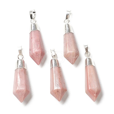 Natural Rhodochrosite Pointed Pendants LS-G-P445-E02-1