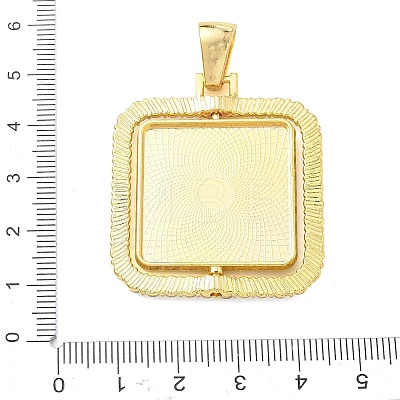 Alloy Rhinestone Pendant Cabochon Settings RB-CBA40A4-01G-01-1