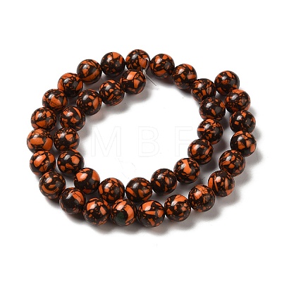 Synthetic Gemstone Dyed Beads Strands G-P507-03B-02-1