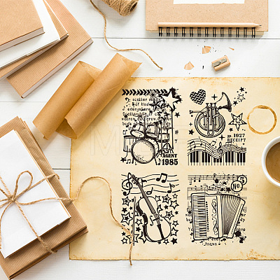 Rubber Clear Stamps DIY-WH0251-016-1