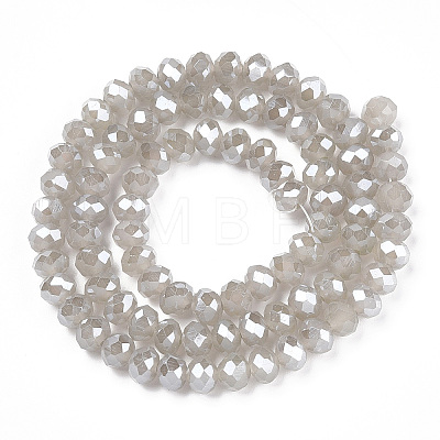 Electroplate Glass Beads Strands EGLA-A044-J6mm-A10-1