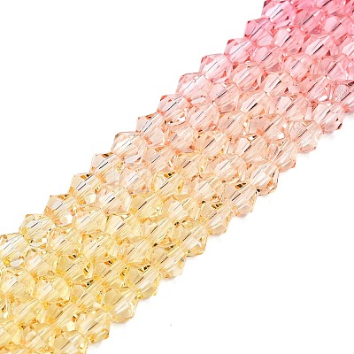 Baking Painted Glass Bead Strands DGLA-A039-T6mm-A02-1