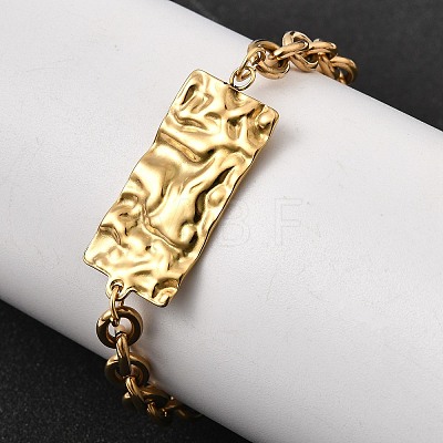 Women's 304 Stainless Steel Bracelets BJEW-K264-02A-G-1