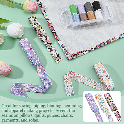 7.5M 3 Colors Printed Cotton Ribbon OCOR-FG0003-31-1