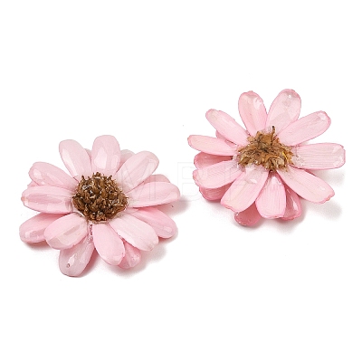 Epoxy Resin & Dried Flower Big Pendants RE-CBAAE94-01-1