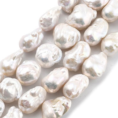 Natural Nucleated Pearl Beads Strands PEAR-B004-15J-04A-1