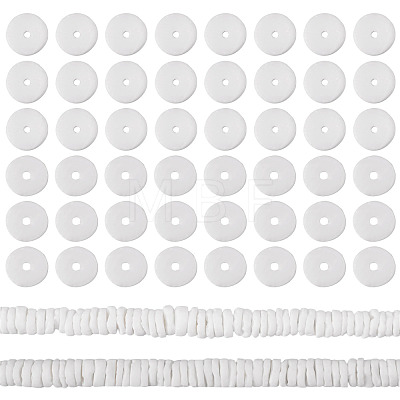 2 Strands Natural White Shell Beads Strands BSHE-TA0001-38-1