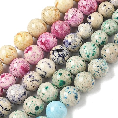 Natural Fossil Graduated Beads Strands G-F830-A03-01-1
