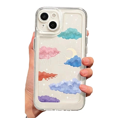 Colorful Clouds TPU Plastic Mobile Phone Cover PW-WGA90A0-03-1