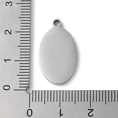 Non-Tarnish 304 Stainless Steel Pendants STAS-D025-05P-02-1