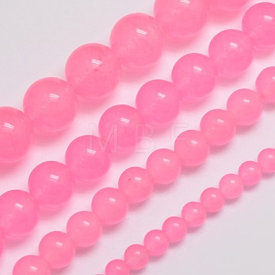 Natural & Dyed Malaysia Jade Bead Strands G-A146-6mm-A08-1