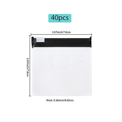 EVA 40Pcs Plastic Zip-lock Bags ABAG-SP0001-18A-06-1