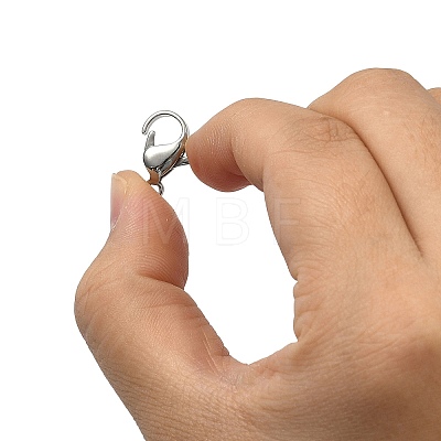 Tarnish Resistant 304 Stainless Steel Lobster Claw Clasps STAS-AB17-1