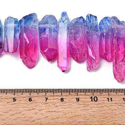 Two Tone Natural Quartz Crystal Beads Strands G-Z131-K01-07-1