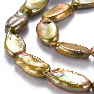 Natural Keshi Pearl Beads Strands PEAR-S021-224-1