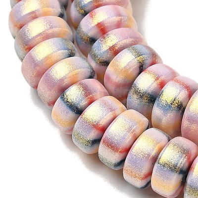 Handmade Polymer Clay Beads Strands CLAY-H006-03B-1