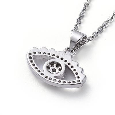 304 Stainless Steel Chain Necklaces NJEW-G335-16P-1