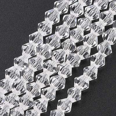 Transparent Glass Beads Strands EGLA-A039-T4mm-D13-1