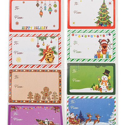 Christmas Theme Cartoon Paper Stickers STIC-P013-07D-1