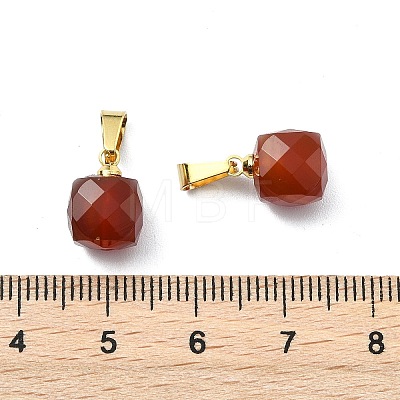 Natural Carnelian Pendants PALLOY-JF05312-1