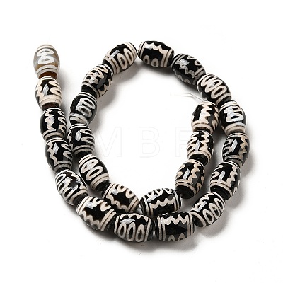 Tibetan Style dZi Beads Strands G-F726-A13-1