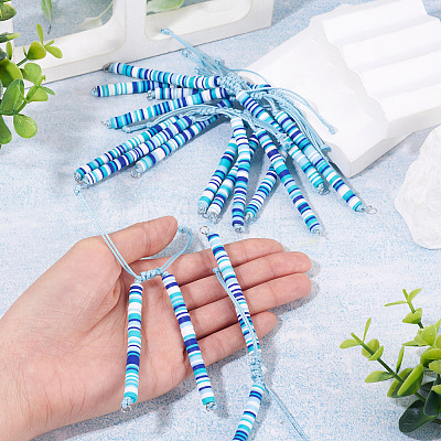 Handmade Polymer Clay Bead Bracelets Making AJEW-TAC00074-1
