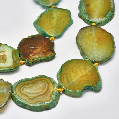 Natural Agate Beads Strands G-P319-19A-1