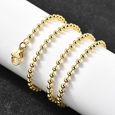 Brass Ball Chain Necklaces NJEW-M108-13G-1